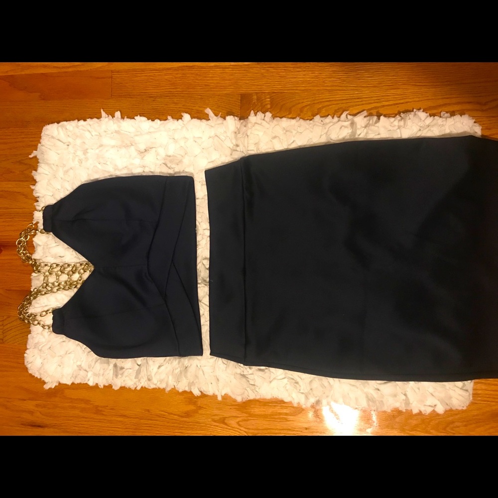 Navy blue 2 pieces set